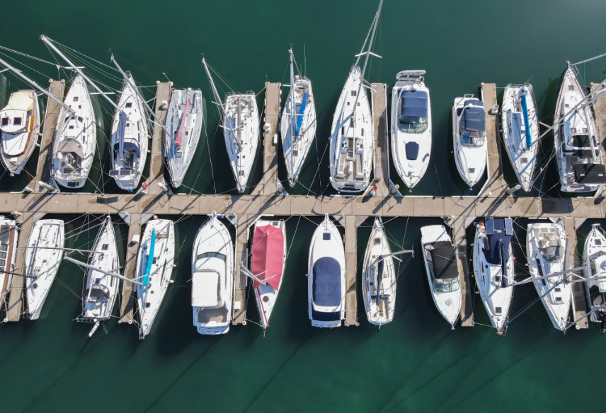 Recreational Vessels from above